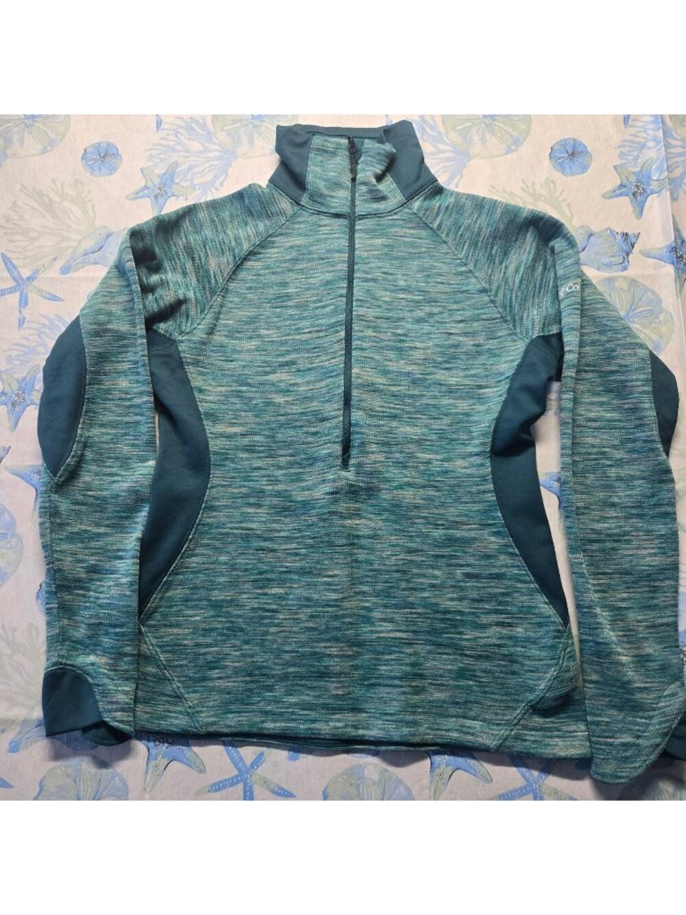 Columbia Women's Optic Got It II 1/2 Zip Pullover Sweatshirt Teal Womens Sz S